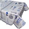 GX GARGIX GARGIX Tovaglia Plastificata Antimacchia Pvc Rettangolare Rotonda 6 12 Posti stampata (PVC-24, 120X160)