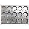 Siccardi Teglia Professionale per pizzette, panini e crostatine Diametro 10 cm - 15 Impronte (60 x 40)