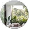 Tulup Specchio 80x80 per Bagno, Corridoio Camera da Letto, Soggiorno Poligonale Montaggio a parete Bordi bisellati Design Unico Senza Cornice Moderno Decorativo Versatile per Casa Ufficio