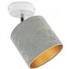 Light Home LH Light-Home Lampade a Parete - Lampadari Moderni Collezione Milano - Applique da Parete Metallo con Paralume - Interni Lampada a Muro - Lampadario da Soffitto Diametro 15cm - Oliva con Bianco