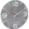 TFA Dostmann orologio da parete radiocomandato CONTOUR, 60.3536.15 Orologio radiocomandato, di facile lettura, aspetto concreto, plastica