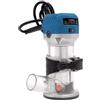 CuCummoo Trimmer per legno a 6 velocità variabili, kit di fresatrice compatta, fresatrice-trimmer fresatrice, fresatrice per legno, taglio elettrico, 220 V 2000 W blu