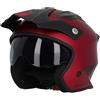 ACERBIS Casco JET ARIA METALLIC Rosso ACERBIS L