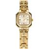 TIME100 Orologio Donna Bracciale al Quarzo Analogico Elegante Moda Mini in Acciaio Inossidabile con Quadrante Quadrato Impermeabile(Oro)