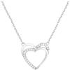 Sofia Milani - Collana da Donna in Argento 925 - con Pietra Zircone - Ciondolo a Cuore - 50299