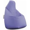 extroitaly Pouf Relax Loft Poltrona Sacco Puffo per Sedersi Ergonomico, Pouf a Sacco in Tessuto Antistrappo e Impermeabile, Comoda Poltrona Sacco Moderna, Made in Italy (LILLA)