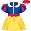Spooktacular Creations Costume da principessa per bambine, in tulle blu, con fascia per capelli, per feste di Halloween e cosplay (12-18 mesi)