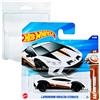 Hot Wheels Lamborghini Hurricane Sterrato Safari Mode 1/5 (41/250) HYW93 Bianco 2025 + Proteggi Schede Corte Frikimonkey