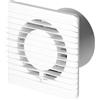 Miratic Aspiratore Bagno 125 mm Estrattore Aria Ventilatore Bagno Aspiratore Aria Estrattore Aria Silenzioso Aspiratore da Bagno Montaggio su Parete Colore Bianco (standard)