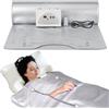 Sunowl Sauna Infrarossi, Far Infrared Sauna Blanket a 2 Zone, Coperta per Sauna a Infrarossi con Cerniera 220V, Sauna Portatile da Casa per Disintossicazione e Fisioterapia