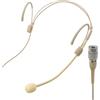 MICMXMO Microfono unico cerchietto per testa con microfono per orecchio, compatibile con Audio-Technica trasmettitore senza fili, omnidirezionale condensatore Mic, Beige (presa Hirose 4pin)