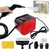 HEBERUCK Pulitore a Vapore, 2500W Pulitore Vapore Casa Portatile, con 3 Velocità Regolabili, Display a LED Regolabile, Pulitore a Vapore Multiuso per Carta da Parati, Pavimento, Tappeto