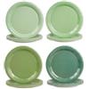 EVYIENEN 48 piatti di carta verde salvia, 17,8 cm sfumati rosa chiaro, piatti da dessert, decorazioni per compleanni, lauree, matrimoni e feste, confezione da 4 colori