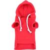 ulafbwur Felpa con cappuccio per animali domestici con cappuccio carino furetto tinta unita coulisse felpa con cappuccio in pile spesso anteriore elastico criceto guinea vestiti lavabile felpa per animali
