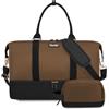 Sucipi Borsone da Viaggio Donna Weekend Grande in Tela (XL 53 x 37 x 23 cm) di Pelle con Scomparto per Scarpe con Trousse