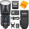 Godox V100-C V100C E-TTL II Flash per Fotocamera Canon, Godox V1PRO-C Versione Aggiornata, 100 W con Schermo OLED e SU-1, 2,4 G HSS 1/8000s Li-Ion 7,2 V/2980 mAh, V100C per Fotocamere Canon