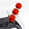 Luck&Link Thumb Grip Set Joystick Cap Analog Stick Cap Per Switch Pro/PS5 Dualsense/Xbox [XSX/XB1] (rosso)