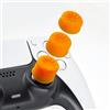 Luck&Link Thumb Grip Set Joystick Cap Analog Stick Cap Per Switch Pro/PS5 Dualsense/Xbox [XSX/XB1] (arancione)