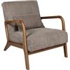 HOME DECO FACTORY, HD0348, poltrona da soggiorno Cotele Scott Taupe, morbidezza, mobili, seduta, divano e poltrona, 64,5 x 75 x 83,5 cm, altezza seduta 43 cm, tortora