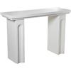 DRW Console Tavolo da ingresso in legno bianco 120x40x82 cm