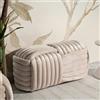 Dmora - Panca Marokopa, Panchina multiuso, Seduta per ospiti, Cassapanca multifunzione, 90 x 45 h45 cm, Rosa