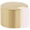 EVI Herrajes | Fermaporta da pavimento adesivo |Ø28 x 20 mm | Ottone con gomma protettiva per interni ed esterni| Protezione per porta | 04019328BLMT
