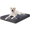 Favodormir Cuccia Cane Interno Taglia Grande Sfoderabile e Lavabile, Ortopedica Cuscino Letto per Cani Base Antiscivolo Materassino Cane, Grigio Scuro, 91x69x7cm