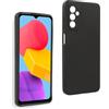 REY Cover in Gel TPU Nera per Samsung Galaxy M13 4G, Ultra Sottile 0,33 mm, Morbido Flessibile, Custodia Silicone