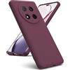 Oududianzi - Cover Compatibile con Honor Magic 7 Lite 5G [Cover in Silicone Liquido] [Interno in Microfibra] Gomma Gel di Silicone TPU Liquido Antiurto Custodia Magic 7 Lite - Bordeaux