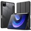 JETech Custodia per Xiaomi Mi Pad 6/Mi Pad 6 Pro (11 Pollici, Modello 2023) con Portapenne, Posteriore Chiaro Trasparente Supporto Sottile per Tablet Cover Antiurto (Nero)