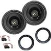 Sound Way Coppia Altoparlanti Casse 165 mm 2 vie con adattatori per auto Autoradio compatibili con Audi Q3, Volkswagen Golf, T5, Passat, Touareg, Bettle, Skoda Yeti, Superb, Kodiak, Seat Ateca, Porsche Cayenne