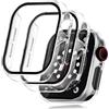Seltureone 2 Pezzi Custodia per Apple Watch Series 6/Serie 5/Series 4/SE/SE2 40mm con Protezione Dello Schermo, PC Duro 360° Tutto Intorno Anti Graffio Anti Polvere Cover Ultra Sottile - Trasparente