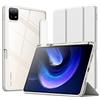 JETech Custodia per Xiaomi Mi Pad 6/Mi Pad 6 Pro (11 Pollici, Modello 2023) con Portapenne, Posteriore Chiaro Trasparente Supporto Sottile per Tablet Cover Antiurto (Bianco)