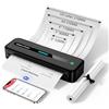 ASprink Stampante Portatile A4, Stampante Termica M832 Stampante Senza Inchiostro, Stampante Termica Portatile per Android e iOS, Supporta Carta Termica A4/110 MM/80 MM/53 MM/US Letter Carta Termica
