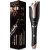LESCOLTON Arricciacapelli Automatico Professionale, Ferro Arricciacapelli Intelligente in Ceramica, 4 Temperatura per Capelli Lunghi o Corti Asciutti (Oro rosa)