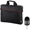Hama Tortuga Kit 2 in 1 Borsa Notebook 15.6 con Mouse, Nero