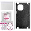 apgo SKIN BACK+SIDES RETRO+LATI Film Pellicola protettiva Protezione Posteriore per Apple iPhone 13 Pro, skin sticker film foil vinyl