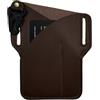 Generic Custodia per telefono con passante per cintura, custodia per telefono da cintura - Porta Cellulare da Cintura in Pelle - Borsa porta cellulare da donna e uomo con doppie tasche per viaggi, escursioni,