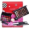 MKNZOME Kit per Trucco Completo, Set di Trucchi per Occhi Viso Set Trucchi Make Up Completo con Lucidalabbra, Palette di Ombretti, Mascara, Eyeliner, Spazzola, Set Trucco da Donna Travel