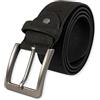 Assisi Style - Cintura vegana nera da uomo | Cintura in sughero larga 38 mm | Idea regalo vegana | Cinture in ecopelle, Nero , 26-28