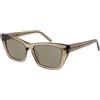 Yves Saint Laurent SL 276 Mica-043 Occhiali da Sole, Marrone-Marrone-Grigio, 53 Donna
