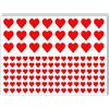 TownStix 3000 Pezzi, 12mm & 25mm - Adesivi Cuore, Stickers Cuori Rossi Cuoricini Etichette Adesive - 2 Dimensioni