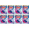 Bref Bref Wc Blue Activ+ Floral, Detergente Profumatore Wc In Pastiglie Igienizzante Bagno, Pulito, Fresco, Confezione Risparmio 8 Pezzi - 500 g