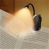 TOZKZO Lampada da Lettura, Luce da Lettura per Libro Ricaricabile 3 Temperature di Colore Luce per Lettura Libri a Letto, 360° Flessibile Lampada per Leggere a Letto per Libro Viaggio Studio