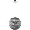 GTV - Lampada a sospensione MUNO | Lampada da soffitto Glamour-Styling | Lampada a sospensione in stile glamour | max. 250 V, 50/60 Hz, 1 x E27, max. 25 W, śr.25 cm, IP20 | Nero