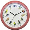Herzberg, HG03701-WOO, Orologio Canto degli Uccelli in Legno, Orologio cantante, Melodie rilassanti, sinfonia aviarie Varie, educativo per Bambini, Installazione Semplice, Materiale PP duraturo