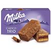 Milka Choco Trio Tortine Morbide con Ripieno al Cacao e Ricoperte di Cioccolato a Latte delle Alpi 150g