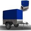 YALYAYA - Telo per rimorchio, telo copertone 210x114x90 cm, telo per rimorchio con bordi rinforzati con occhielli e corda per telone, impermeabile con cerniera RESISTENTE ALLO STRAPPO, telo in tessuto
