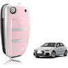 TOOMUME Cover Chiave TPU, Custodia Chiave Adatto per Audi A1 A3 A4 A5 A6 A8 Q2 Q3 Q5 Q7 R8 RS3 RS4 RS6 S3 S4 S6 C5 C6 B6 B7 TT TTS Seat Exeo 3R, Copri Chiavi Guscio Chiave Auto Telecomando - Flip Key