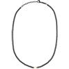 Breil, Collezione Hazard, Collana da Uomo in Ematite, con Perla Naturale di Acqua Dolce, Chiusura a Moschettone, Lunghezza Regolabile fino a 47 cm